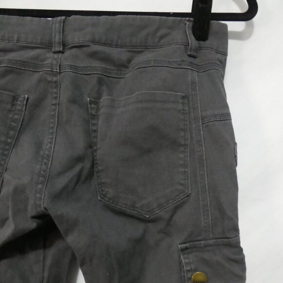 BLANK NYC | size 29 | Grey Cargo Style Slim Fit Pants | Long Zip Leg Bottoms - Picture 12 of 16